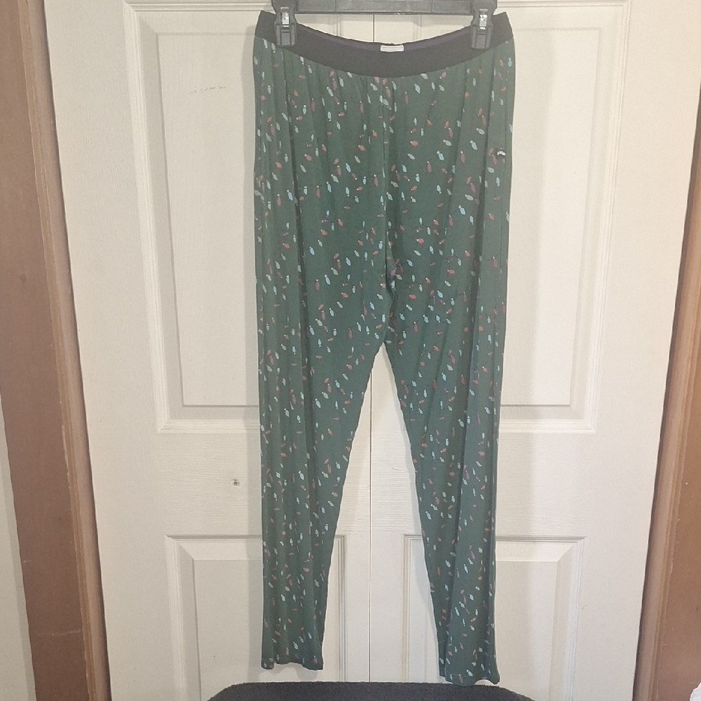 MeUndies Christmas Lights Lounge Pants-M-Green